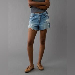 AE Strigid Super High-Waisted Relaxed Denim Short